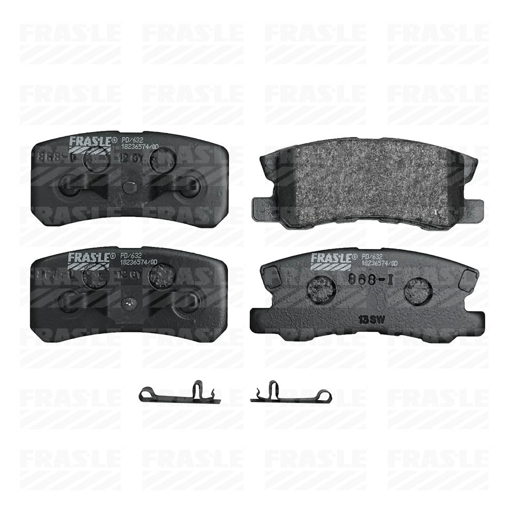 Pastilha de Freio Traseira Fras-le PD/632 PD/1788 Mitsubishi Lancer/Asx/Outlander/Pajero, Volvo C30