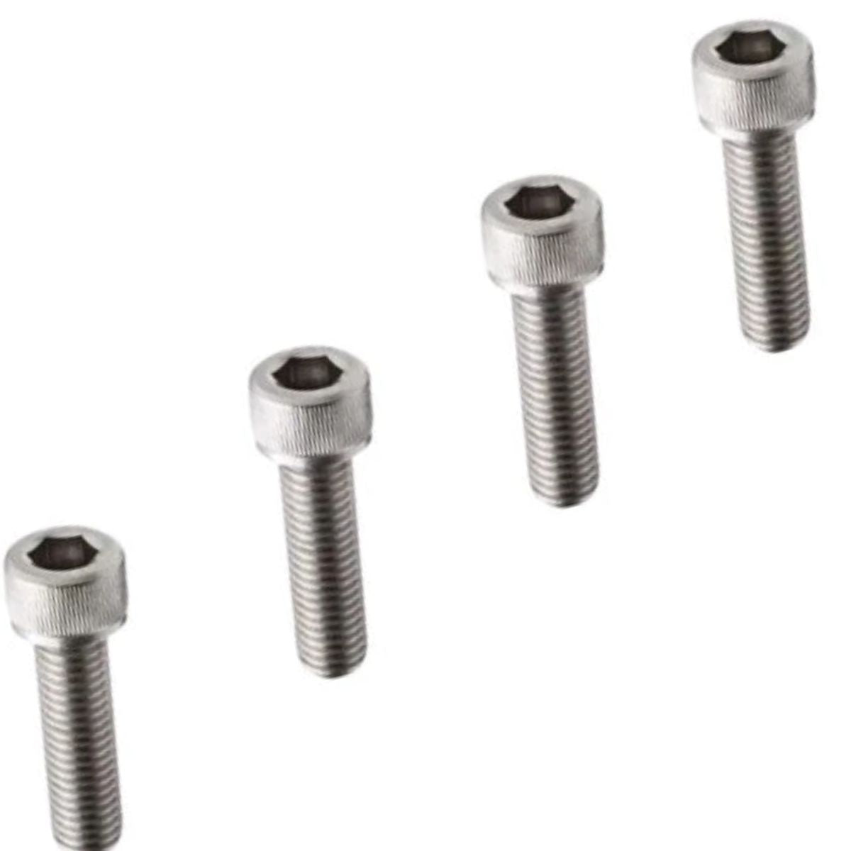 4 Parafusos Suporte De Garrafa Bike Polido Bicicleta M4x15mm - Cromado