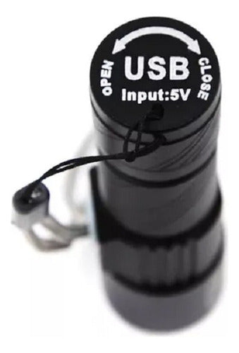 Lanterna De Mão Ntk Recarregável Via Usb 70 Lúmens Cymba