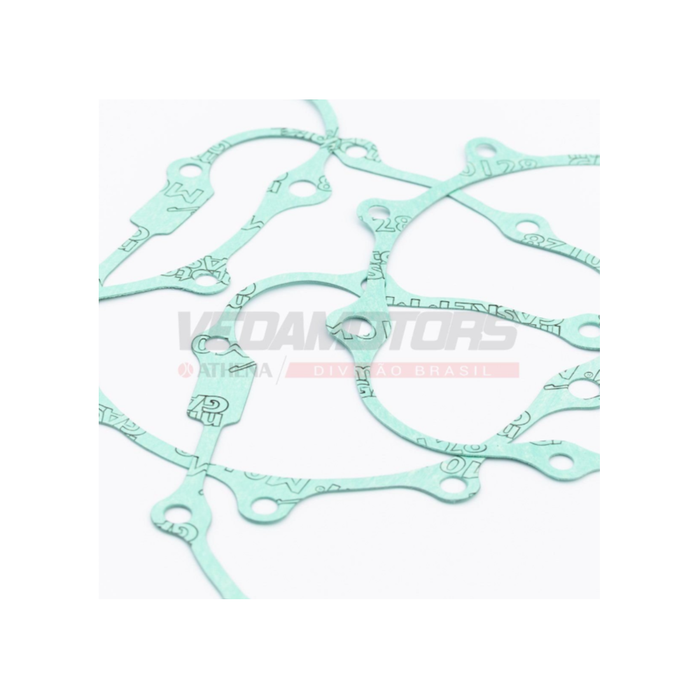 Junta da Tampa Lateral Esquerda Vedamotors VS05004000144 Caixa com 5 Honda CG 125 Cargo/CG 125 Titan/CG 125 Fan/NXR 125 Bros