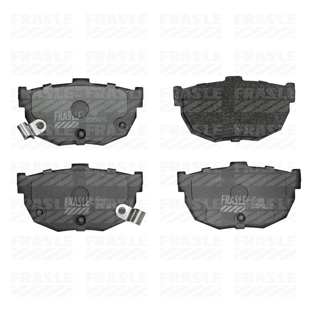 Pastilha de Freio Traseira Fras-le PD/666 PD/1989 Jac J5/J6, Kia Cerato, Hyundai Elantra