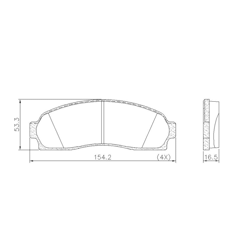 Pastilha de Freio Dianteira Fras-le P-365 Ford Ranger (TKE)/Ranger (ET)