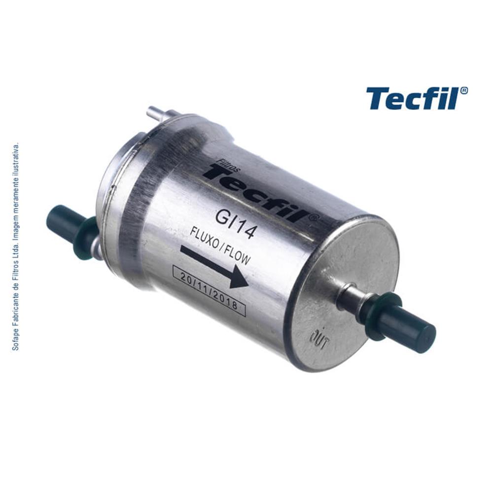 Filtro de Combustível Tecfil GI14 VW Golf/Polo/Polo Sedan/Jetta, Audi A3/TT