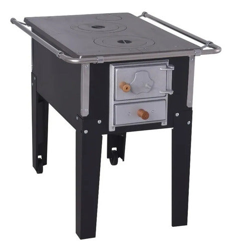 Fogão Lenha Tropikal F103 Tampo Ferro Com Interio Inox