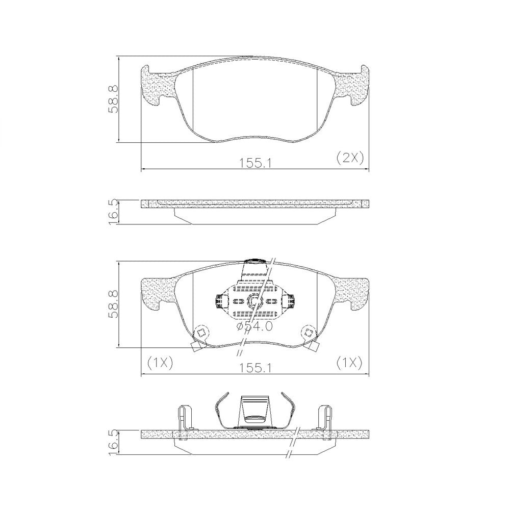 Pastilha de Freio Ceramaxx Fras-le PD/2207-CMAXX Honda HR-V/Civic