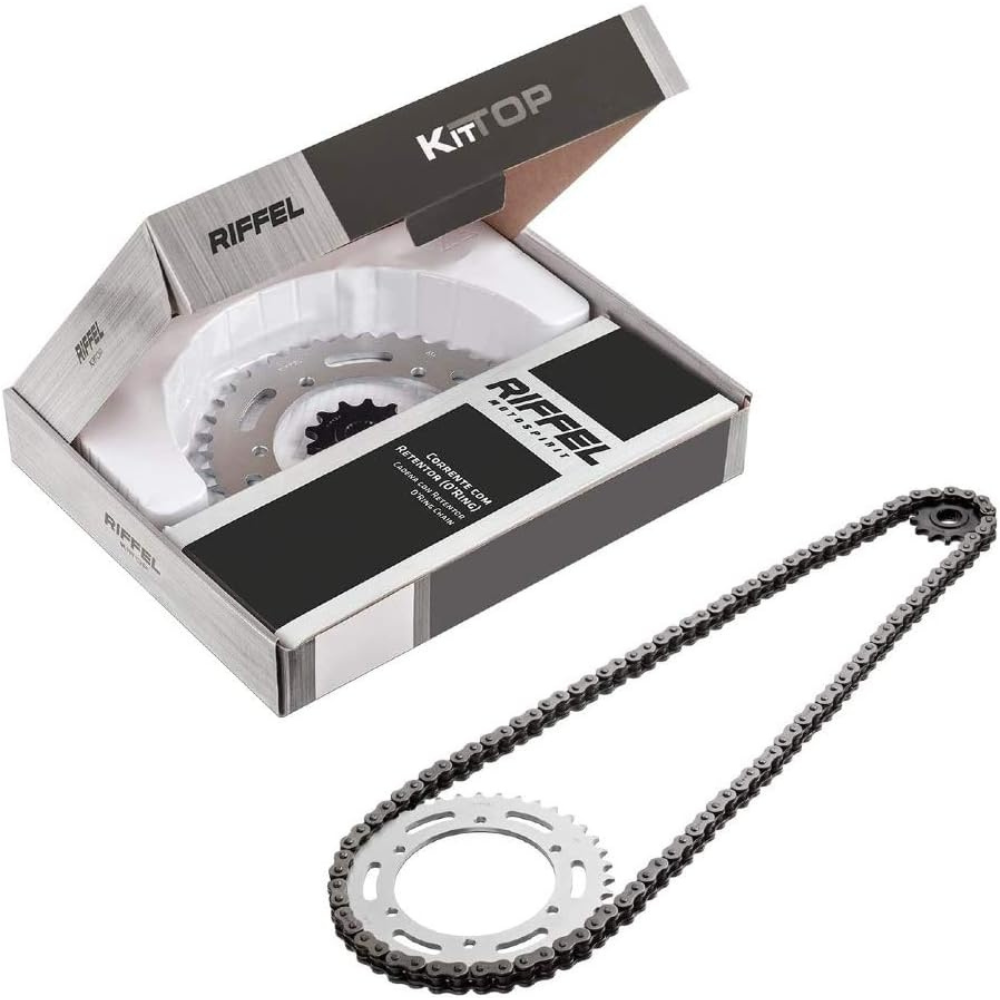 Kit Relação Aço 1045 com Retentor Top Riffel 91091 Yamaha YS 250 Fazer