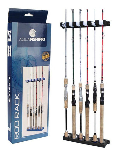 Suporte De Varas Pesca Brasil Rod Rack - Até 6 Varas