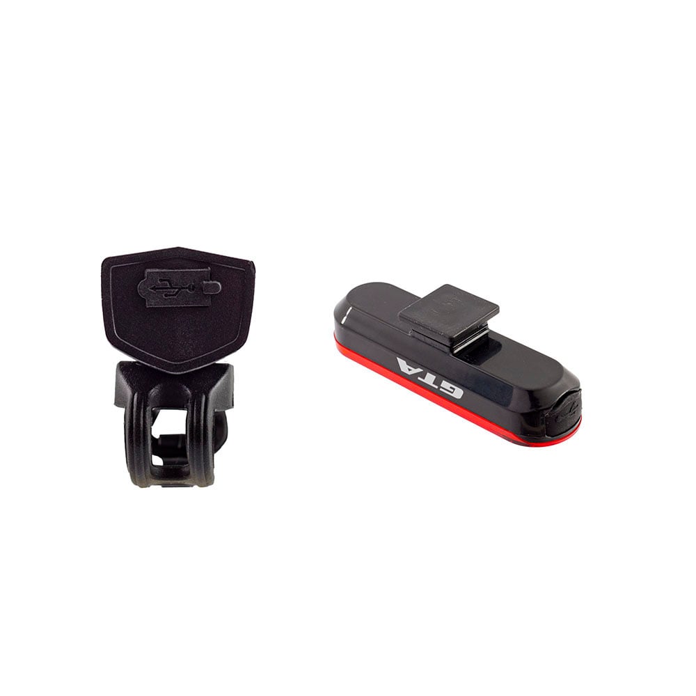 Farol de led cree xpe 120 lumens + sinalizador traseiro led vermelho 10 lumens recarregavel usb (kit) – foto 3