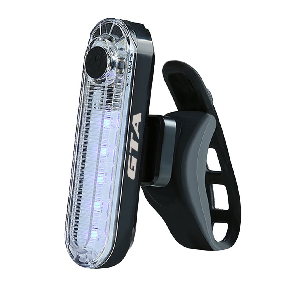 Sinalizador kit led de 20 lumens branco dianteiro 200mah usb + sinalizador led traseiro vermelho 10 lumens usb 200mah – foto 2