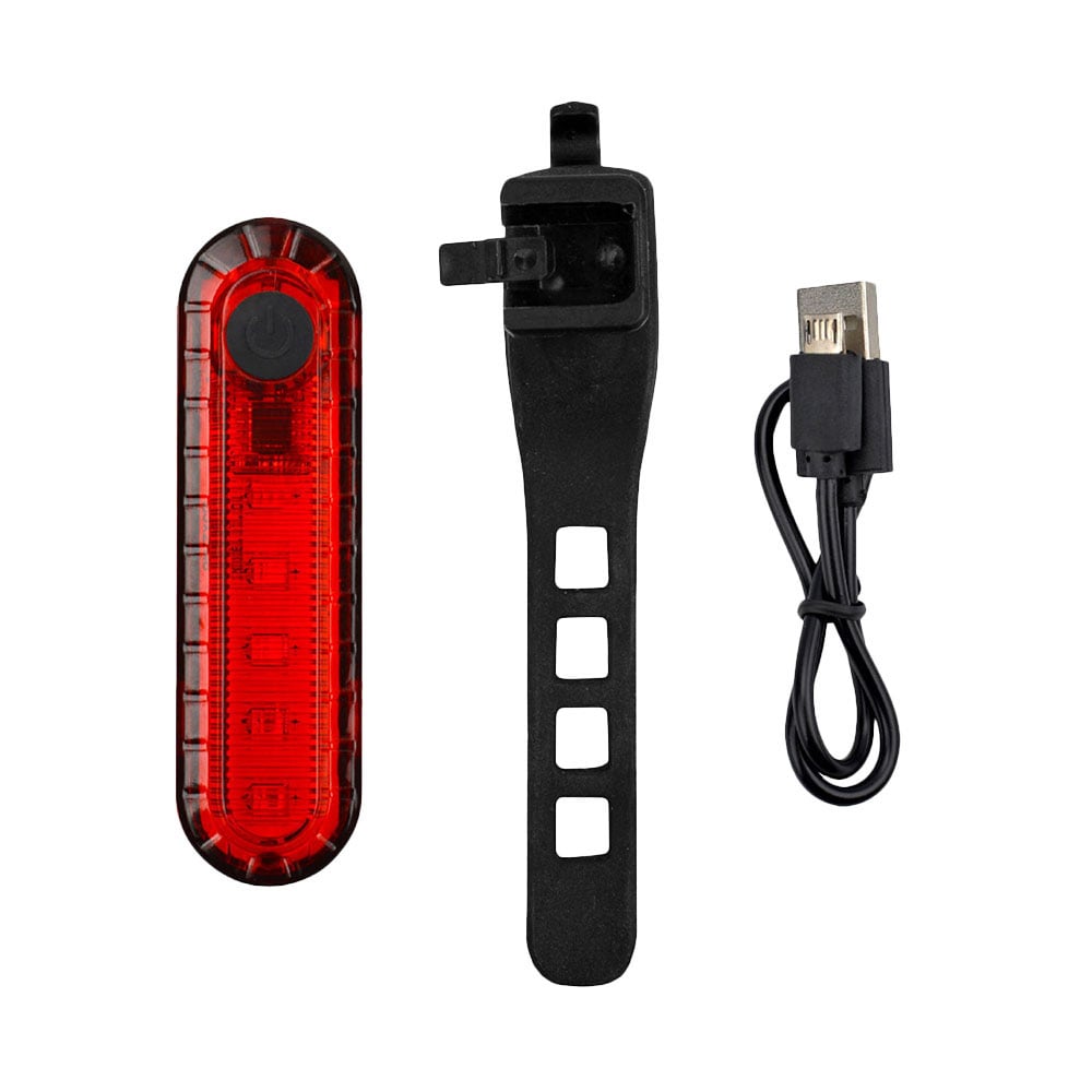 Sinalizador kit led de 20 lumens branco dianteiro 200mah usb + sinalizador led traseiro vermelho 10 lumens usb 200mah – foto 4