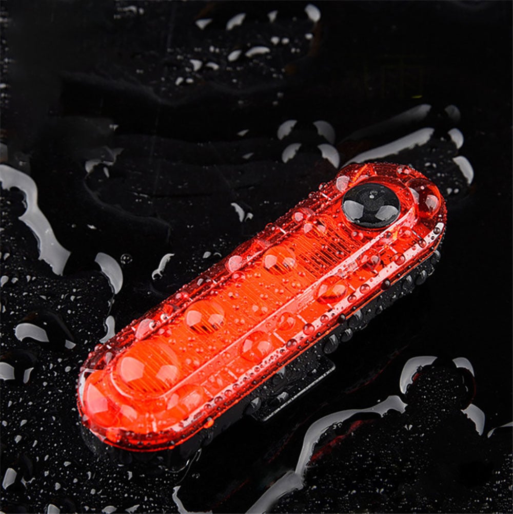 Sinalizador kit led de 20 lumens branco dianteiro 200mah usb + sinalizador led traseiro vermelho 10 lumens usb 200mah – foto 9