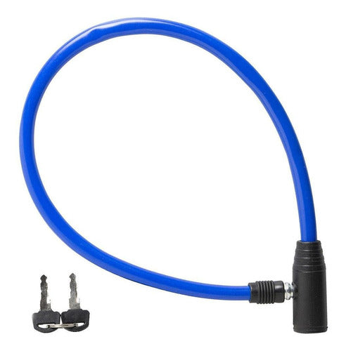 Cadeado Absolute 60cmx6mm Com Chave Cor Azul