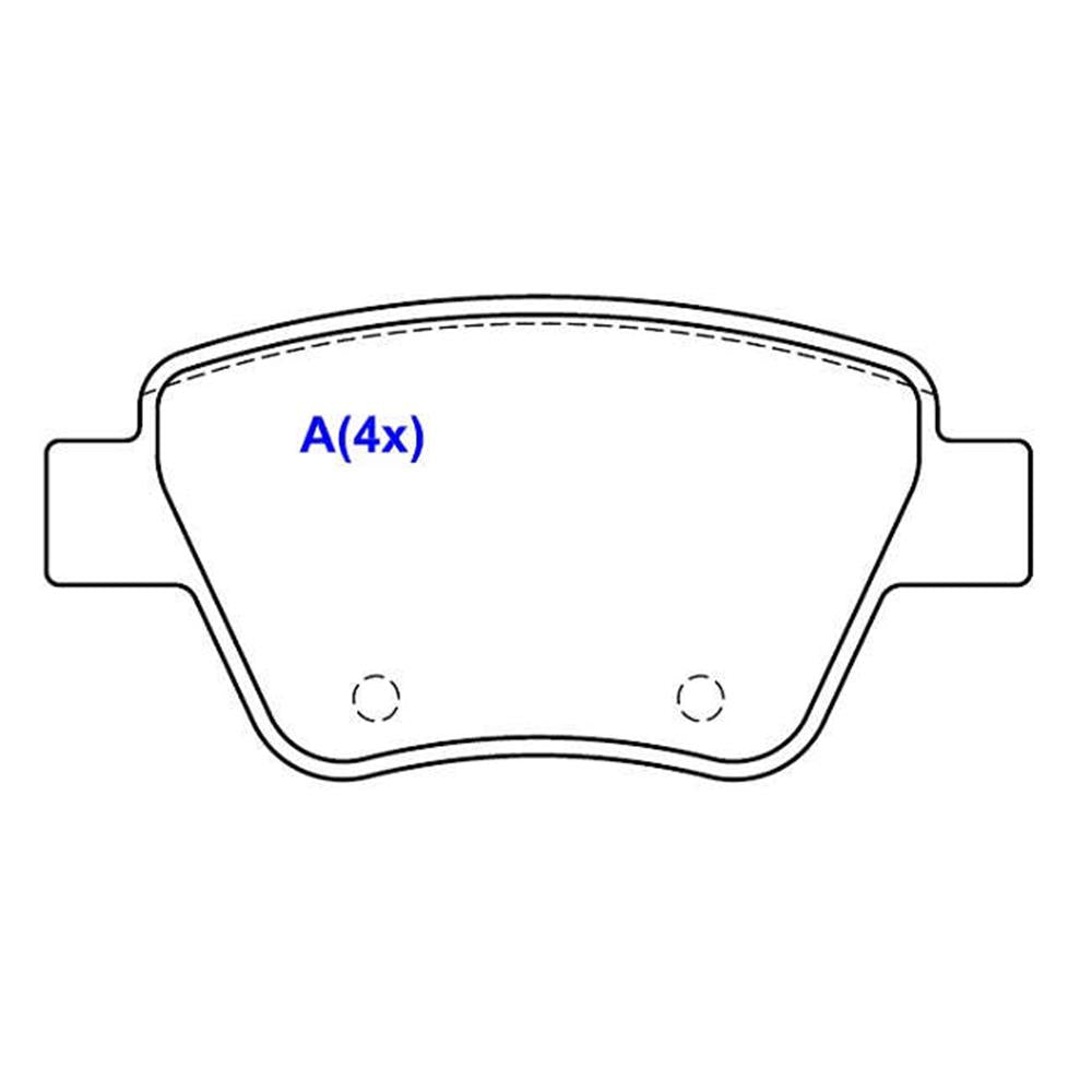Pastilha de Freio Syl 1420 VW New Beetle/Golf/Jetta, Audi A3