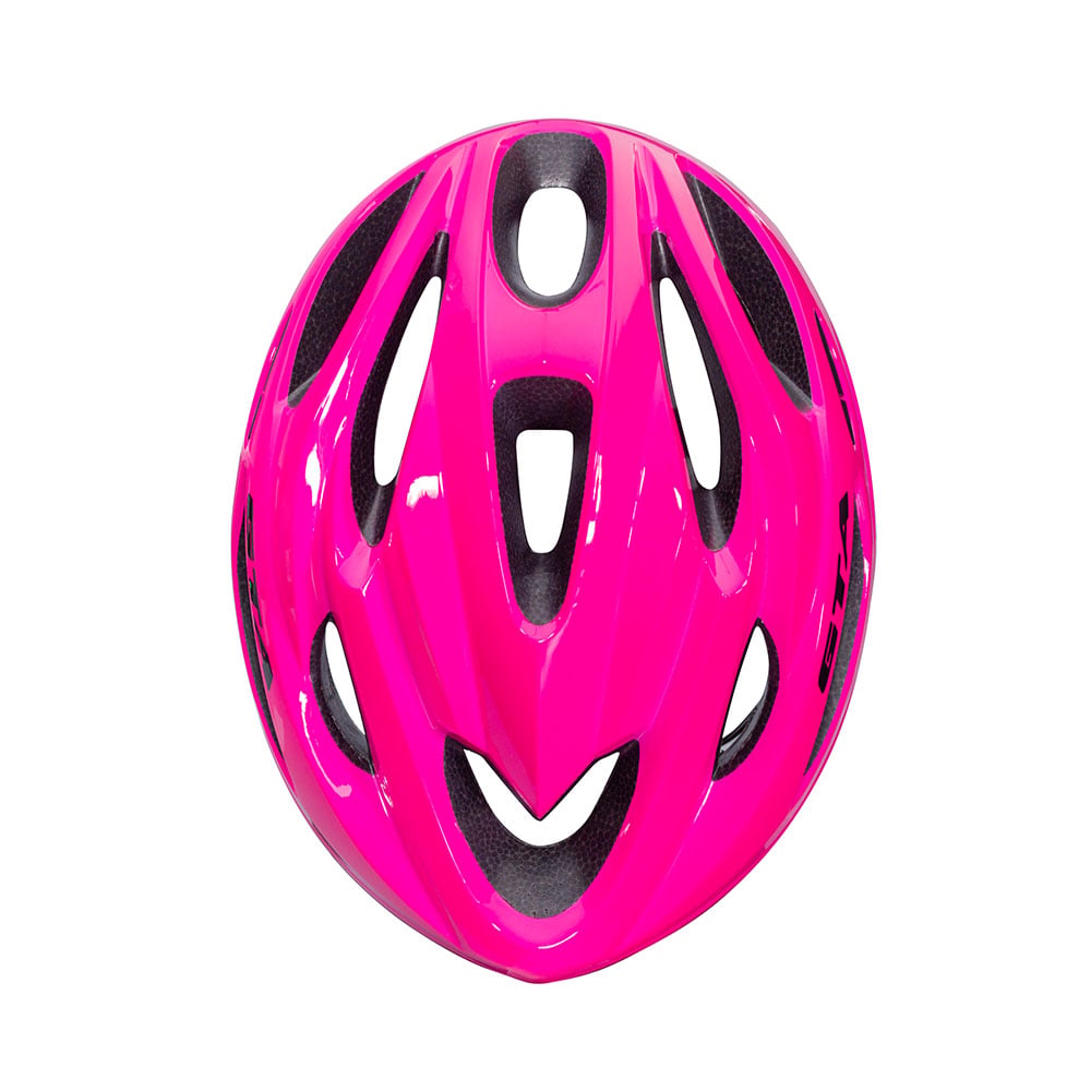 Capacete inmold mtb start 58/62 20 furos rosa com sinalizador – foto 6