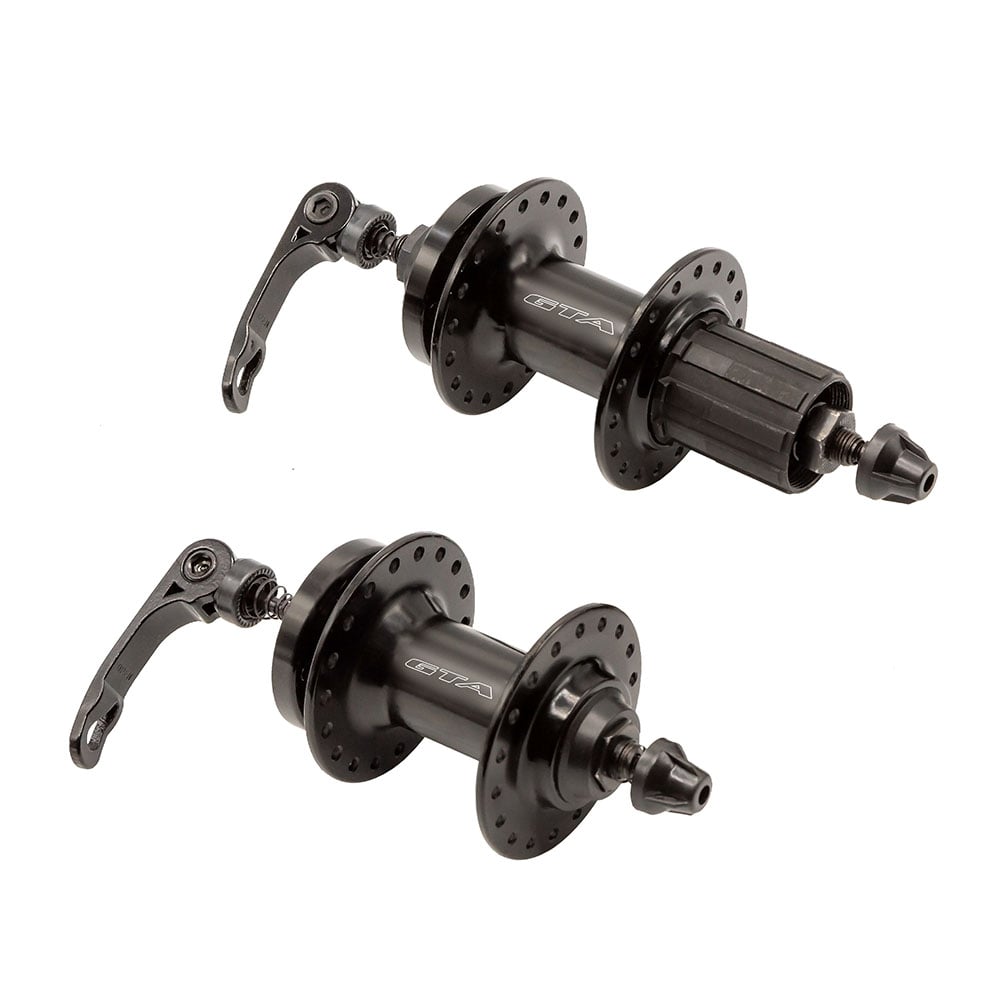 Cubo aluminio par com rolamento preto para cassete de 8 a 12 velocidades com blocagem para freio a disco 32 furos – foto 2