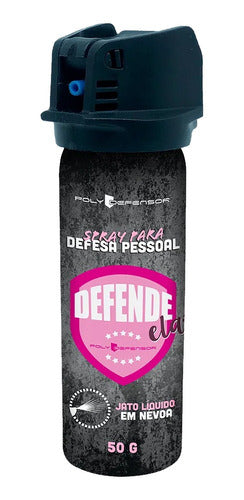 Spray Defesa Pessoal Em Névoa Poly Defensor Defende Ela 50g