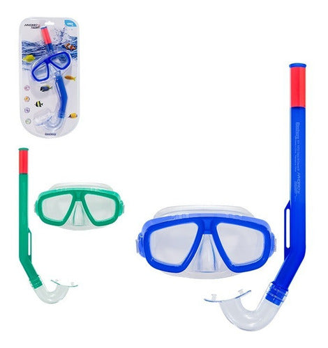 Kit De Mergulho Infantil Fundive Bestway Com Máscara E Snork