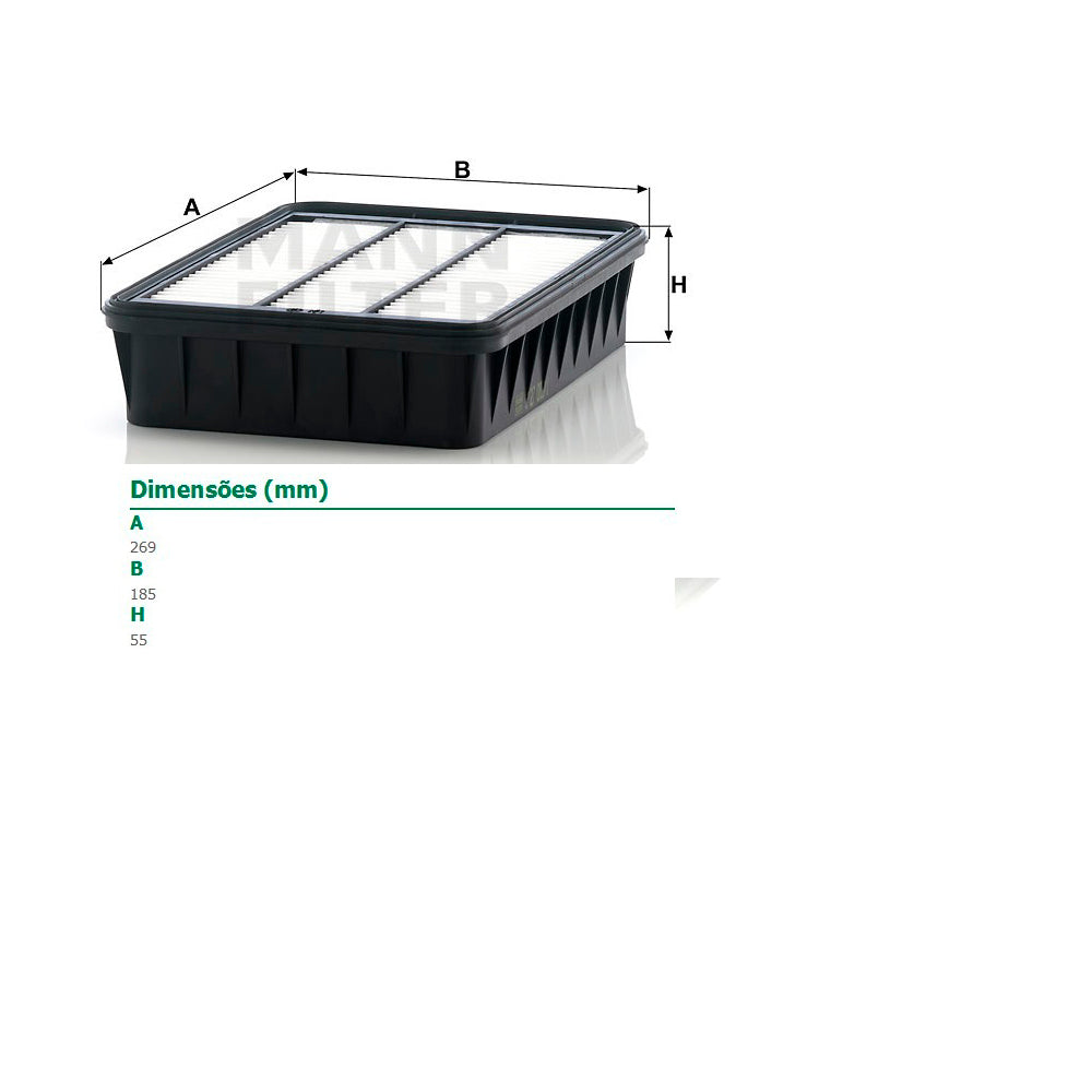 Elemento Filtrante do Ar Mann-filter C27003/1 Mitsubishi Asx/Outlander/Lancer