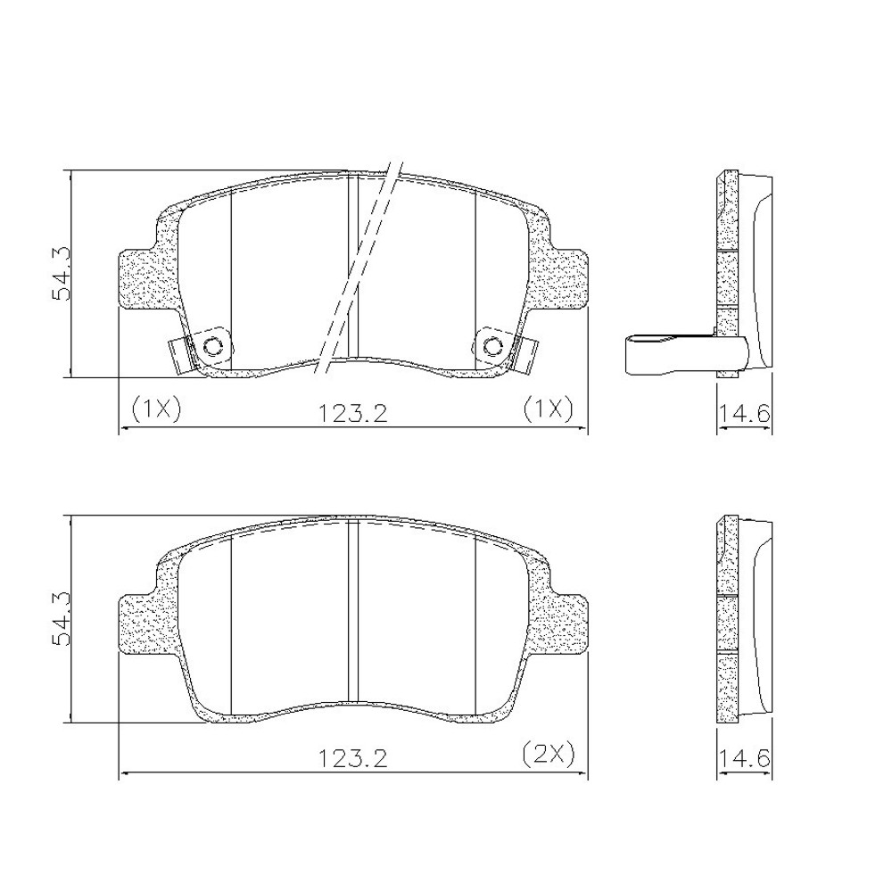 Pastilha de Freio Dianteira Ceramaxx Fras-le PD/1438-CMAXX Toyota Etios