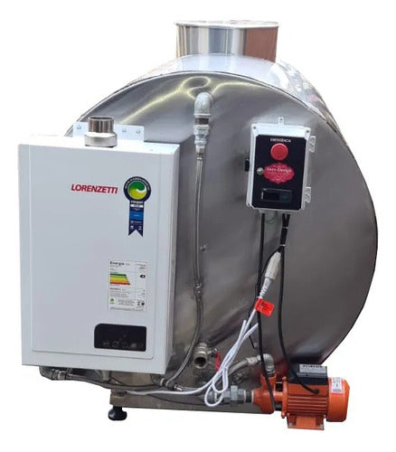 Gerador De Agua Quente 1000 Litros Inox Design