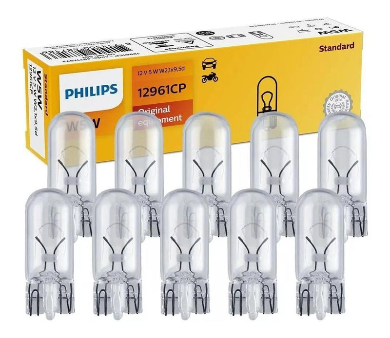 Lâmpada Auto W5W 12961 Std 12V 5W Un Philips