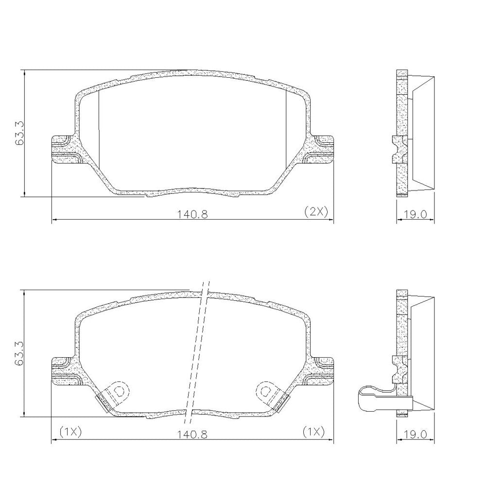 Pastilha de Freio Ceramaxx Fras-le PD/1512-CMAXX Jeep Renegade/Compass/Commander, Fiat Toro, Ram Rampage