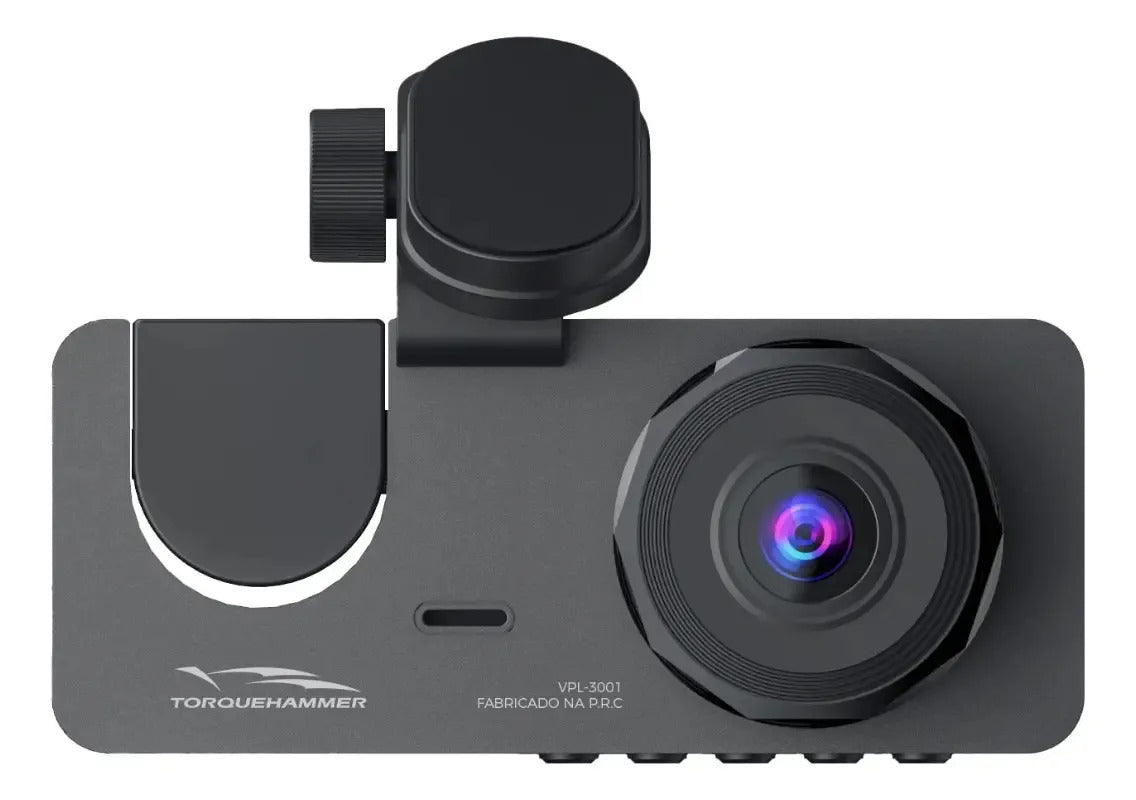 Câmera Automotiva DVR com 3 Visões Full HD 1080p Gravação em Loop Torquehammer VPL-3001