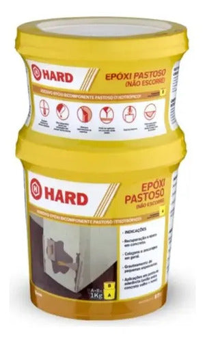 Adesivo Epóxi Pastoso Hard Estrutural – Caixa 6 × 1 kg – foto 2