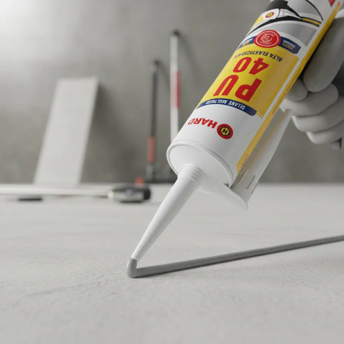 Adesivo Selante Flexível De Poliuretano Pu 40 Hard Branco – foto 5