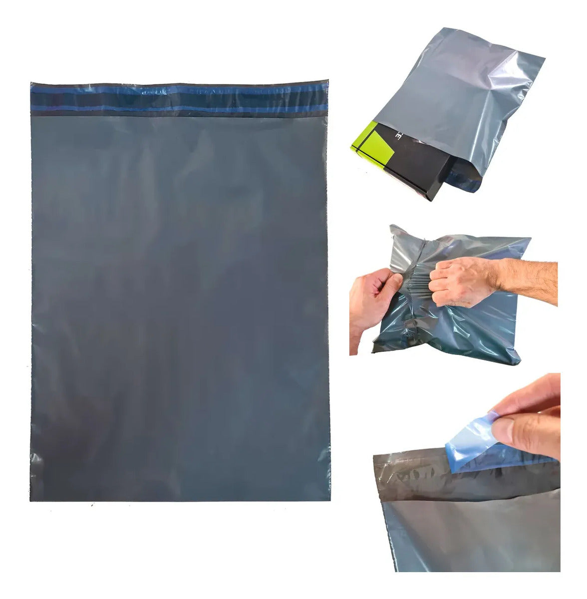 Envelope de Segurança com Lacre Adesivo 25x45 cm - Pacote com 100 Unidades