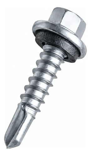 Parafuso Autobrocante Hard Hardseal PB 12 Sextavado TCP3 EPDM – 100 Peças – foto 1