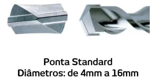 Broca SDS Plus Hard V-Pro para Concreto e Alvenaria – foto 6