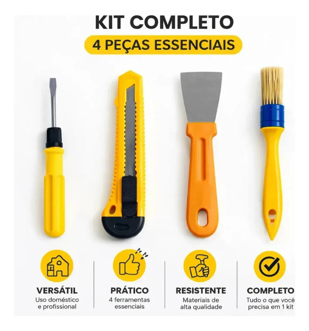 Conjunto de Ferramentas Multiuso com 4 Peças Bomvink BOM-3402