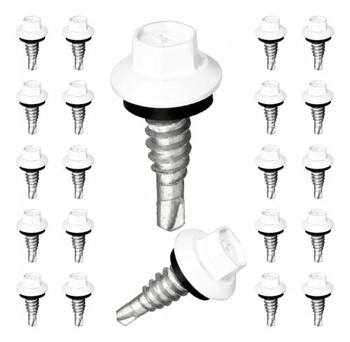 Parafuso Autobrocante Hard Durs Costura 1/4-14 × 7/8" TCP1 EPDM Colorido – 100 Peças – foto 8