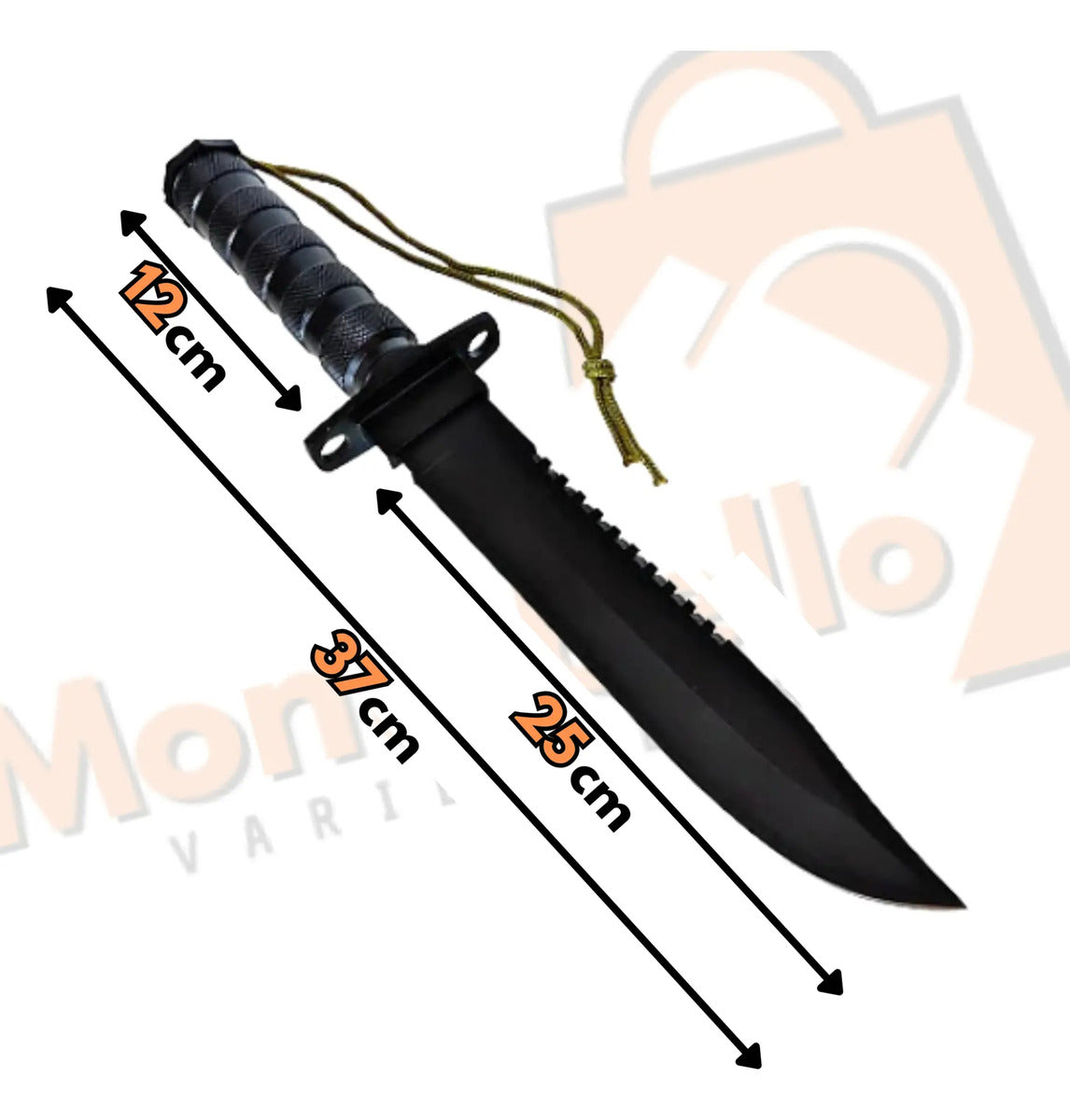 Faca Para Pesca e Caça em Aço Inoxidável com Bainha Camping e Sobrevivência Luatek SLK-A1