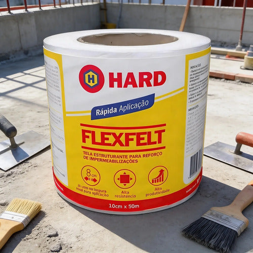 Tela De Reforço Flexfelt Hard 100mm X 50m 600 Branco – foto 2
