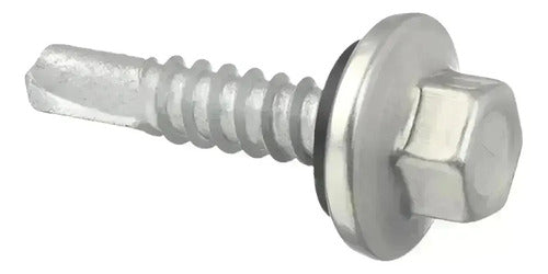 Parafuso Autobrocante Hard Hexa-Tub PB 12 TCP3 EPDM Galvanizado – 100 Peças – foto 4