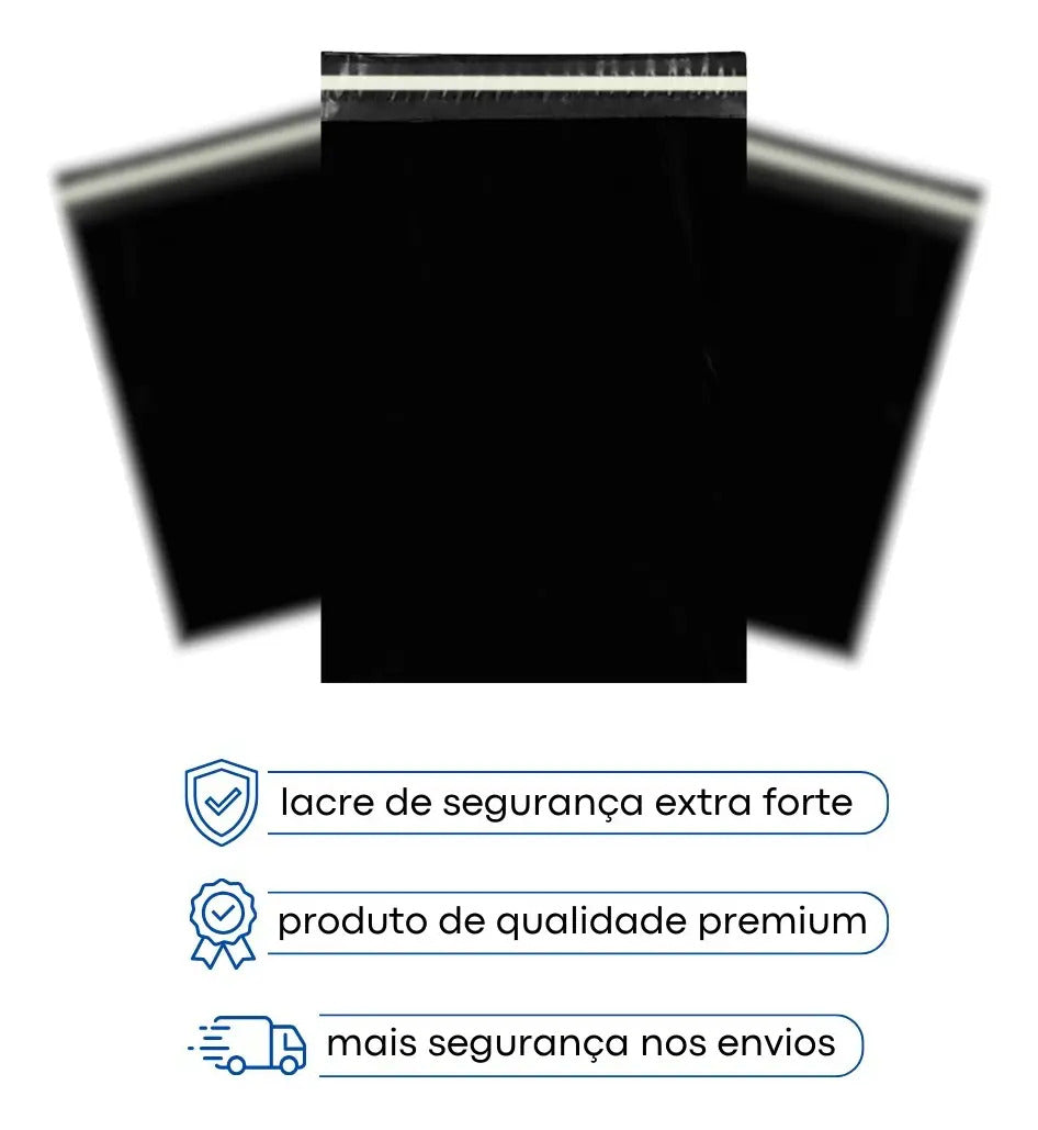 Envelope de Segurança com Lacre Adesivo 50x70 cm - Pacote com 100 Unidades