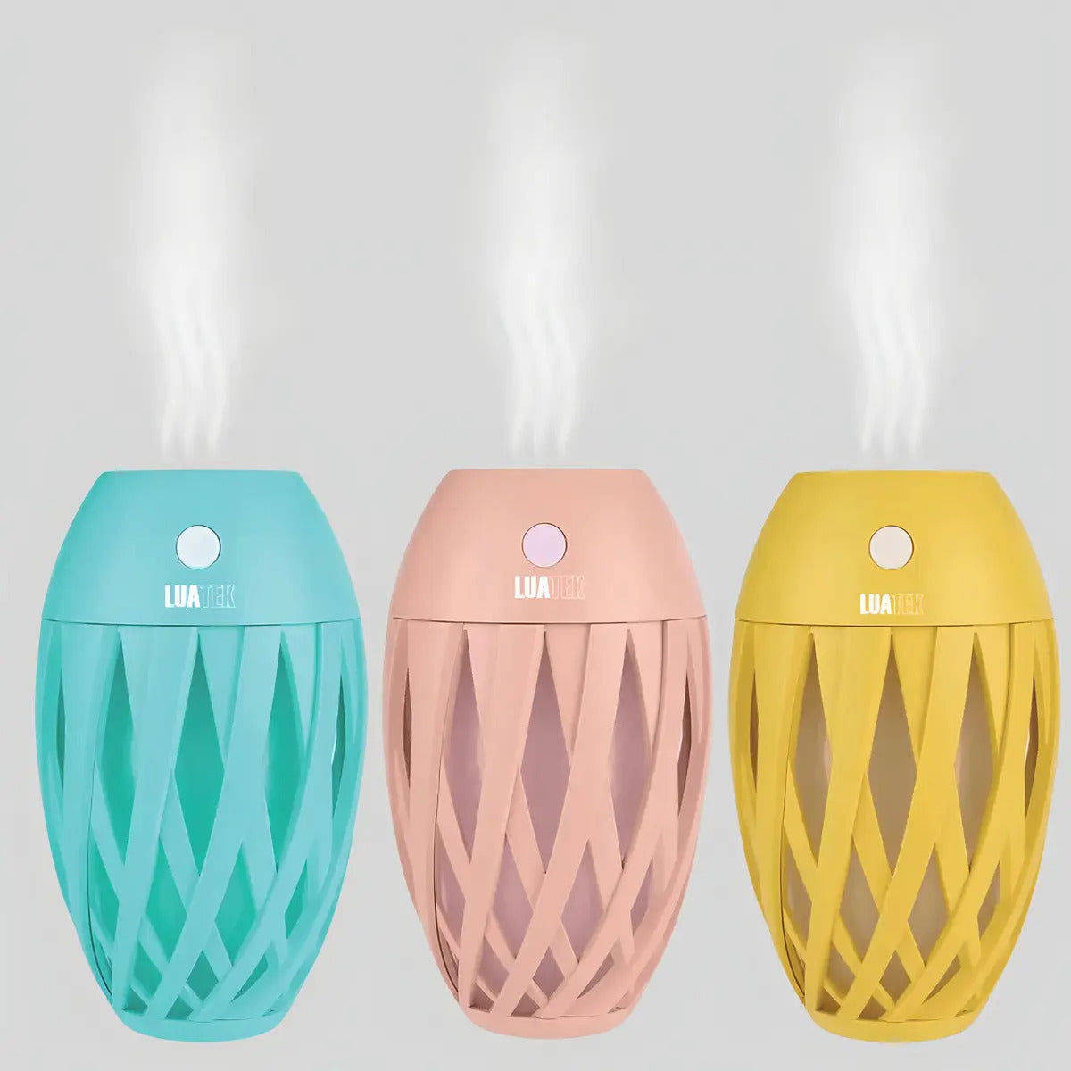 Umidificador de Ambiente Ultrassônico USB com Luz Noturna Rosa Luatek LKJ-102