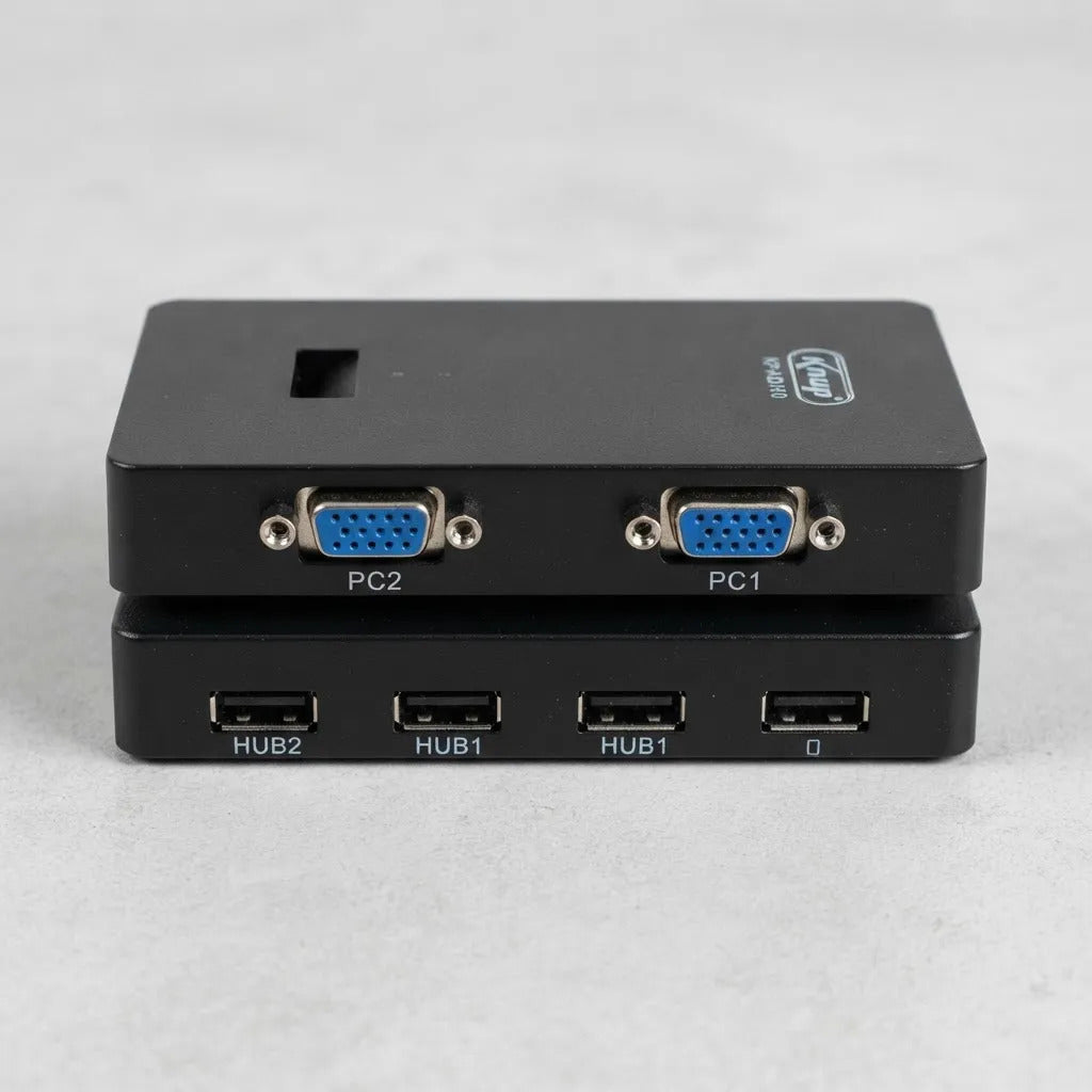 Switch com 2 Portas VGA e USB 60Hz 1080P Knup KP-AD160