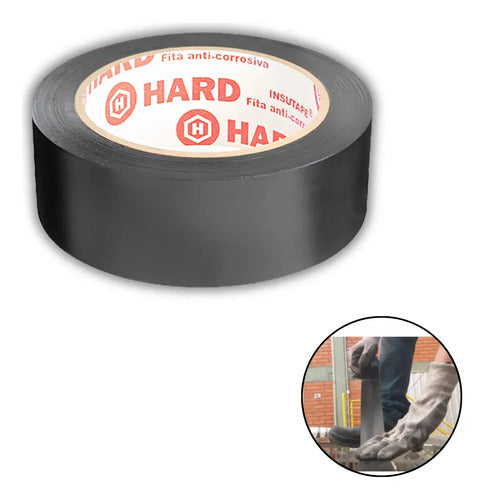 Fita Insutape Metal 50mmx30m Cor Preto Hard – Unidade – foto 1