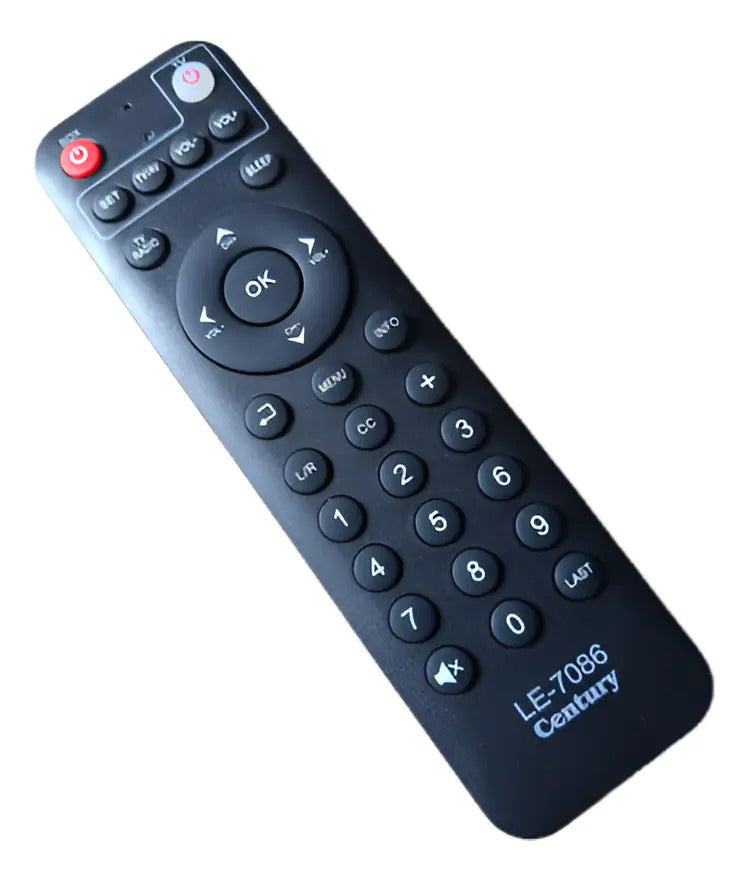 Controle Remoto Compatível com Century Midiabox Lelong LE-7086