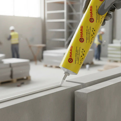 Adesivo De Construção Hard Modelo 9293 Resistente Vfa 657 Branco – foto 3
