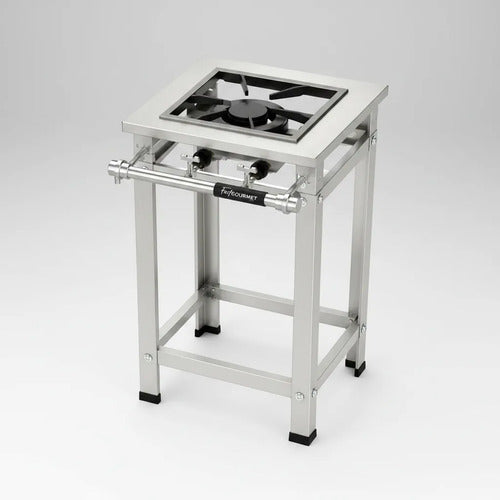 Fogão Industrial 1 Boca Qd Qg B.p P7 Fast Gourmet Inox