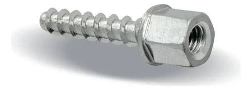 Parafuso Chumbador Over Head 5/16 X40mm Sext1/2 Zinca Hard – 100 Peças – foto 2