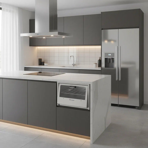 Forno Industrial Pequeno Inox C/ Tampa De Vidro Bp Fast Gorm