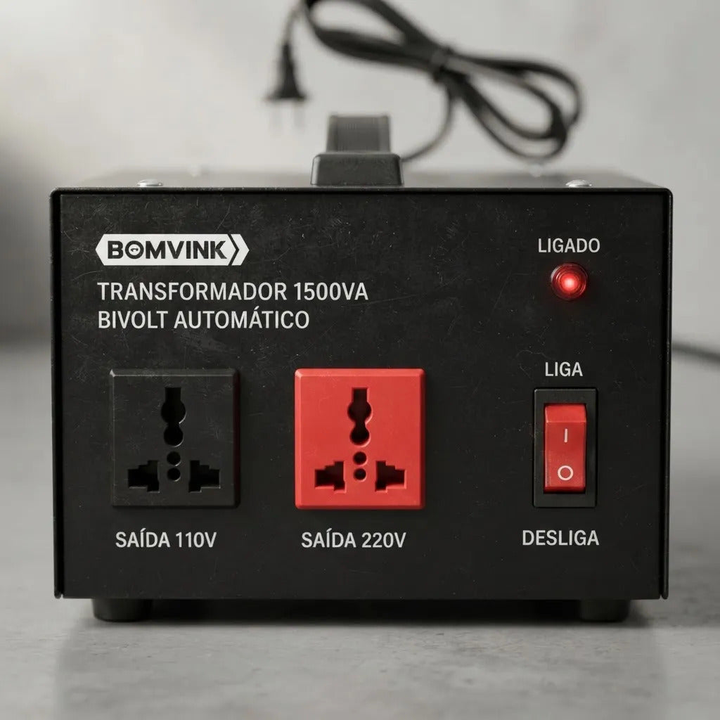Transformador Bivolt 1500VA 110V/220V Bomvink BOM-9302