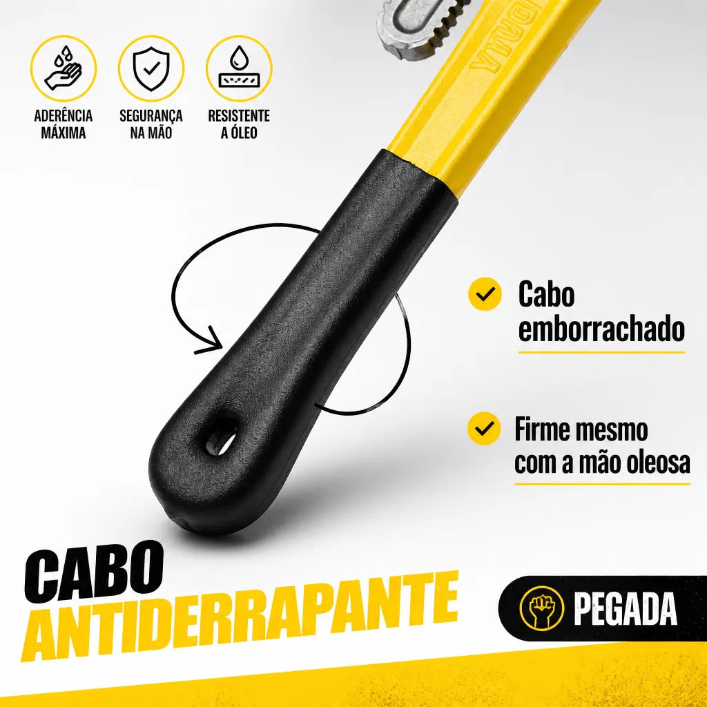 Chave de Grifo 10 Polegadas em Aço com Cabo Antiderrapante Bomvink BOM-1288