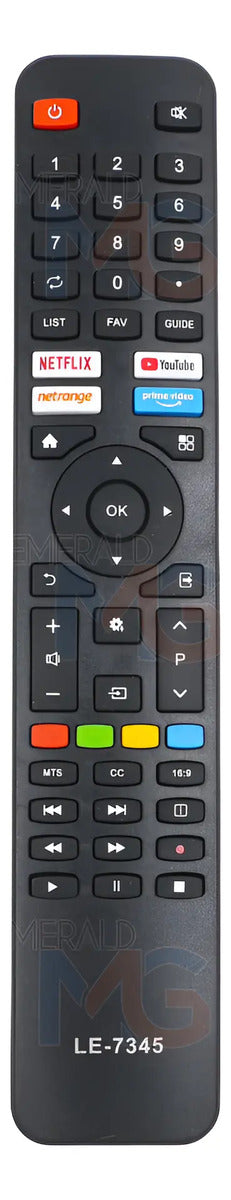 Controle Remoto Compatível com TV Vizzion Lelong LE-7345 - Reposição Pronta para Uso