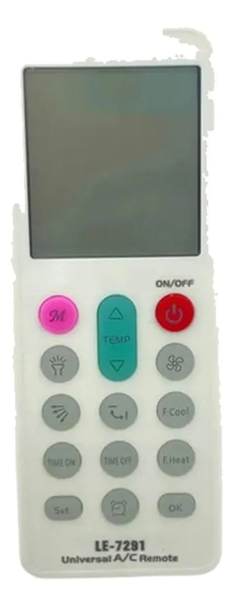 Controle Remoto Universal para Ar Condicionado com Display LCD Lelong LE-7291